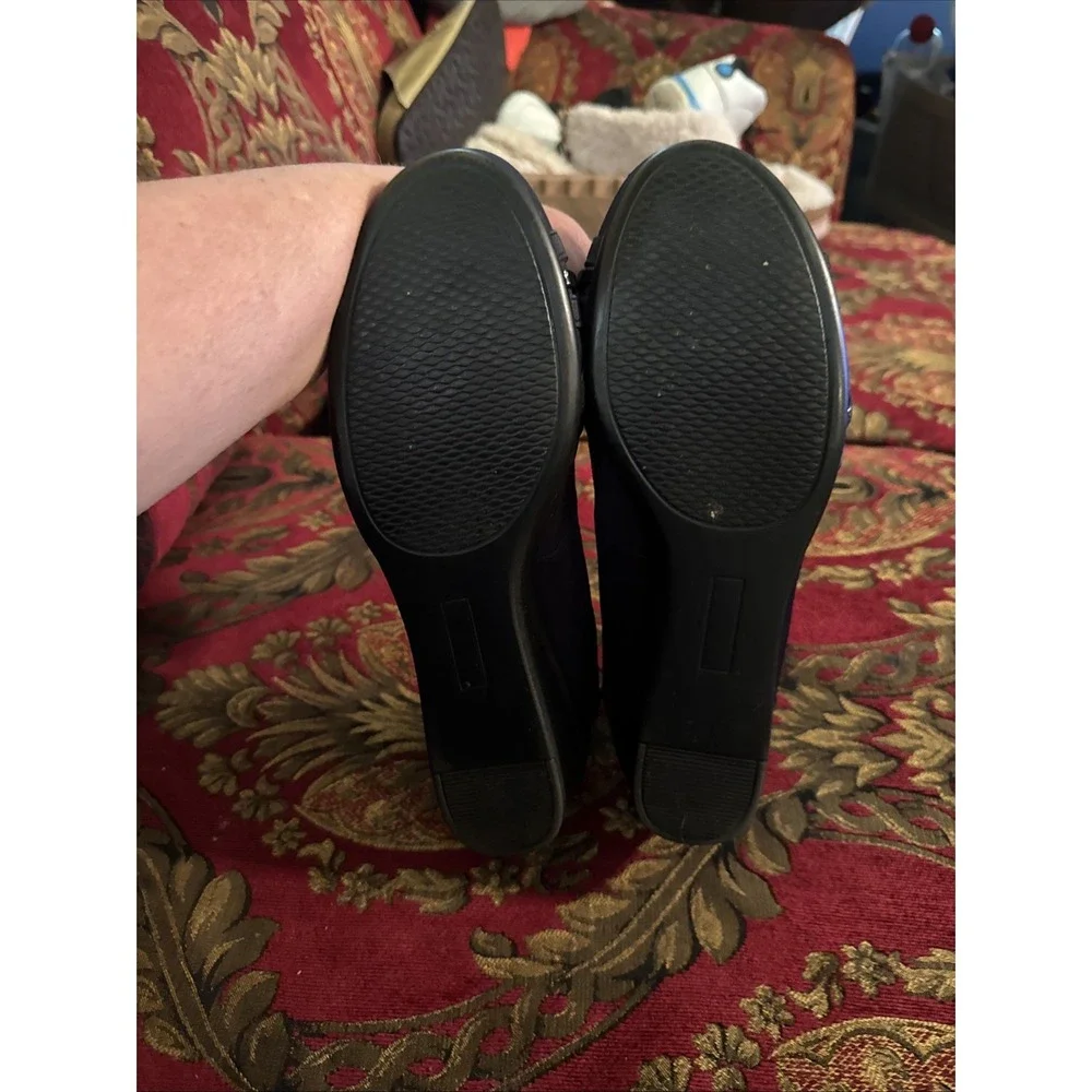 Cliffs By White Mountain Patent Leather Slip On Wedge Pumps Black Size 9M